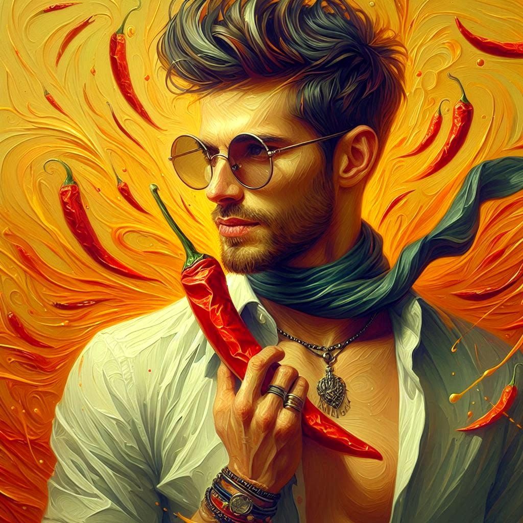 Portrait homme, Piment