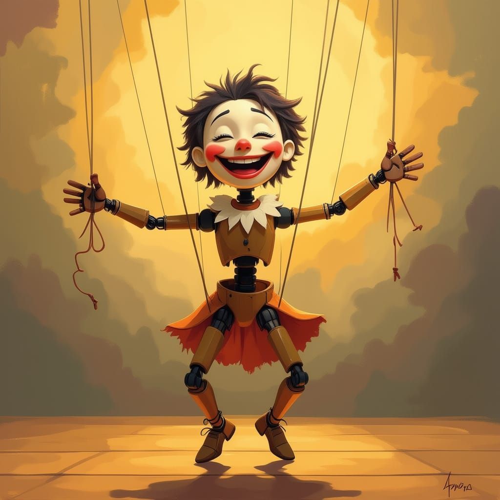 Marionette happy idiot