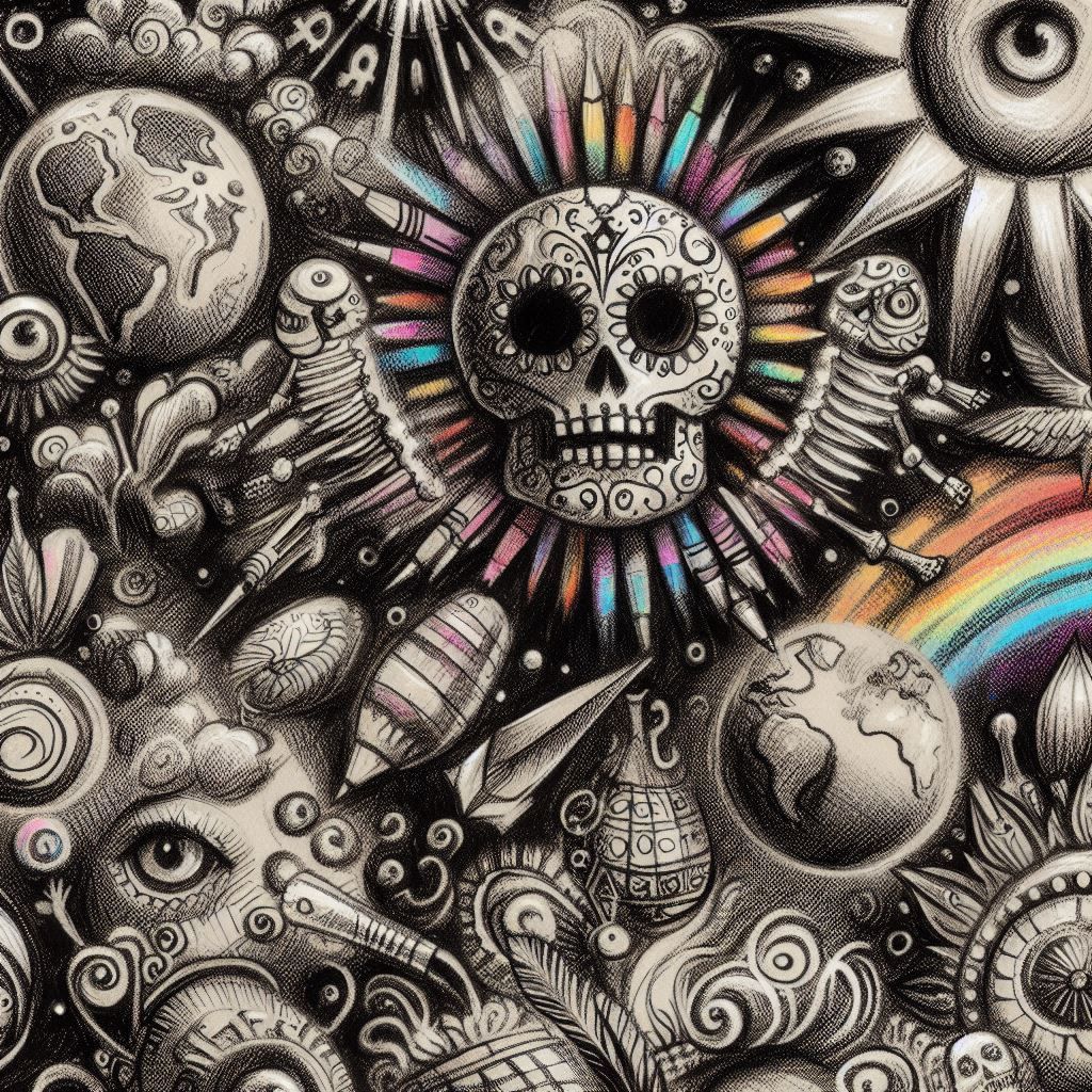 Preparing To Visit On Dia De Muertos