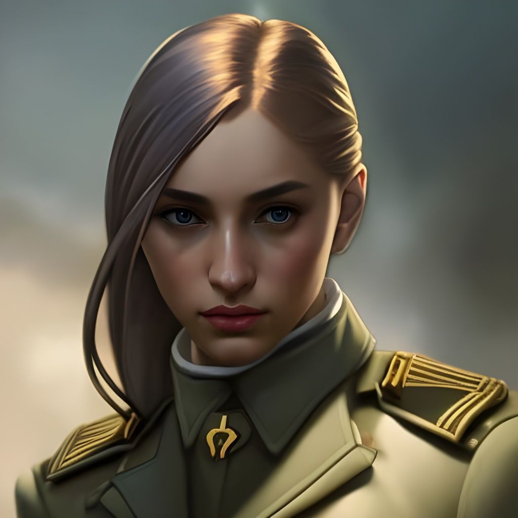 Military Woman - AI Generated Artwork - NightCafe Creator