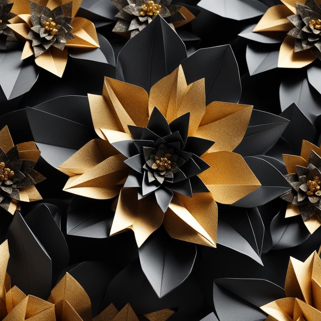 Black and gold flower🌻