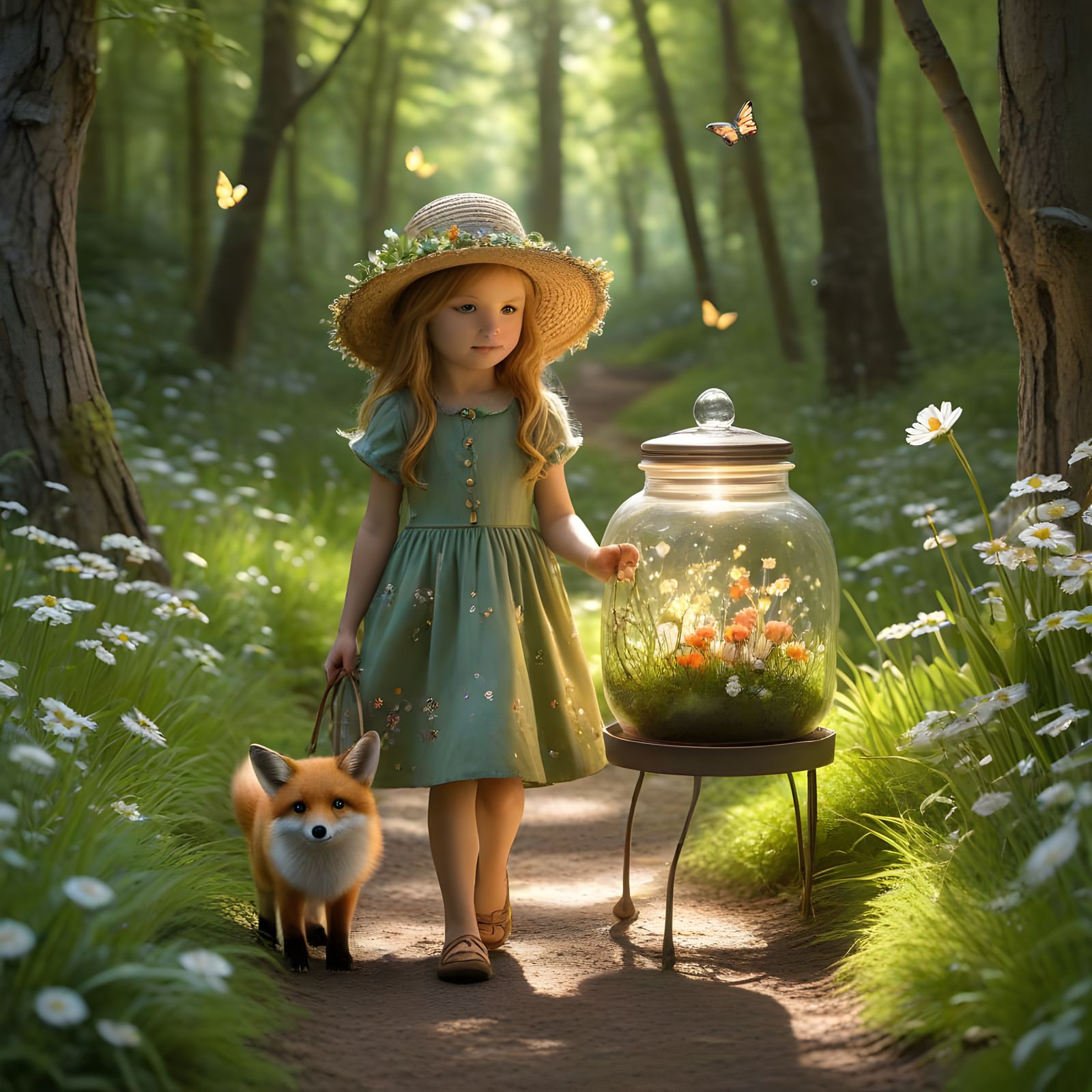 Whimsical Springtime Magic in a Glass Jar