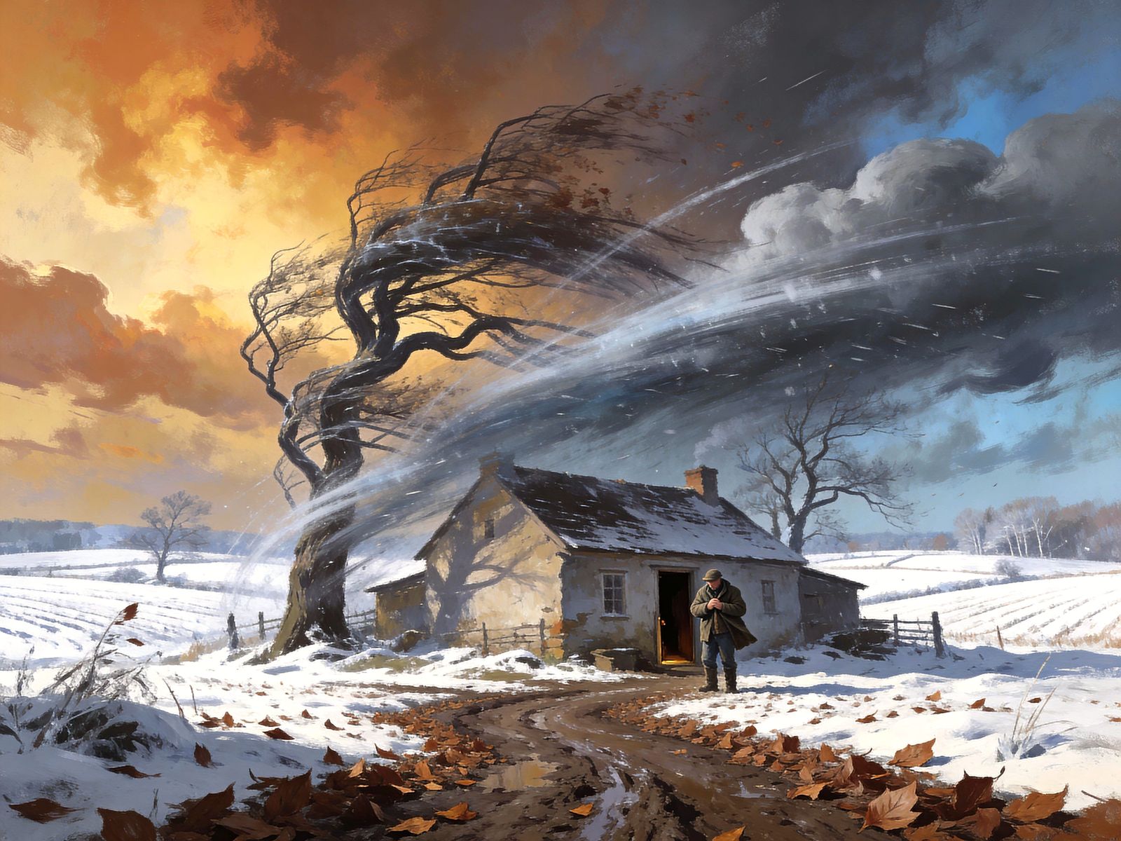 Farmhouse Entering Winter