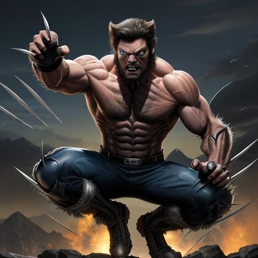 Wolverine is a X-Man with an great healing power, adamantium metal ...