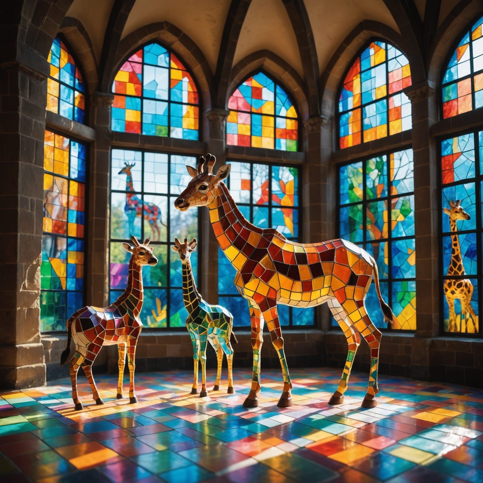 Giraffes  by @Jadzania