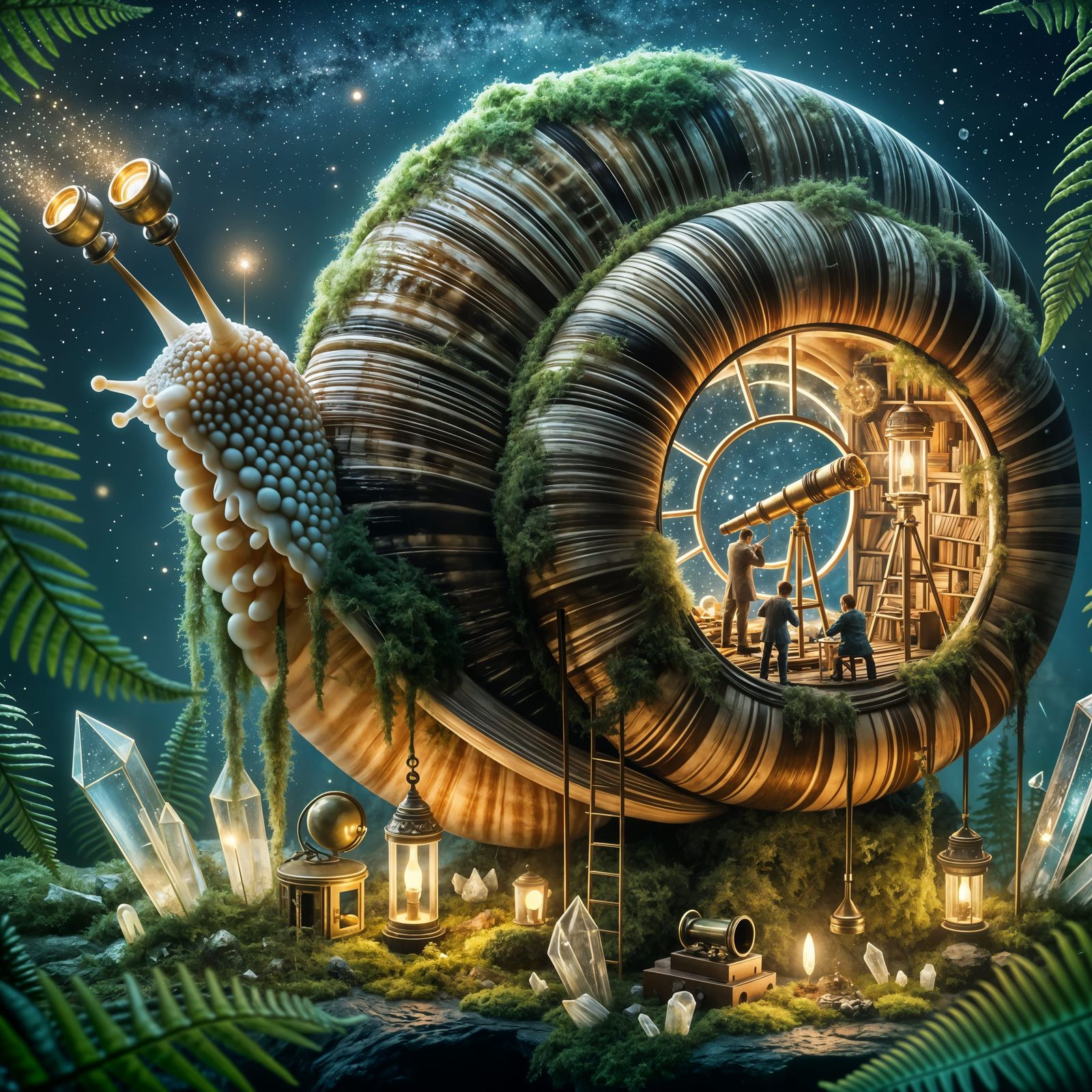 Welcome to Professor Snailwick's Observatory & Library of Cosmic Things! 😁  by @JustD