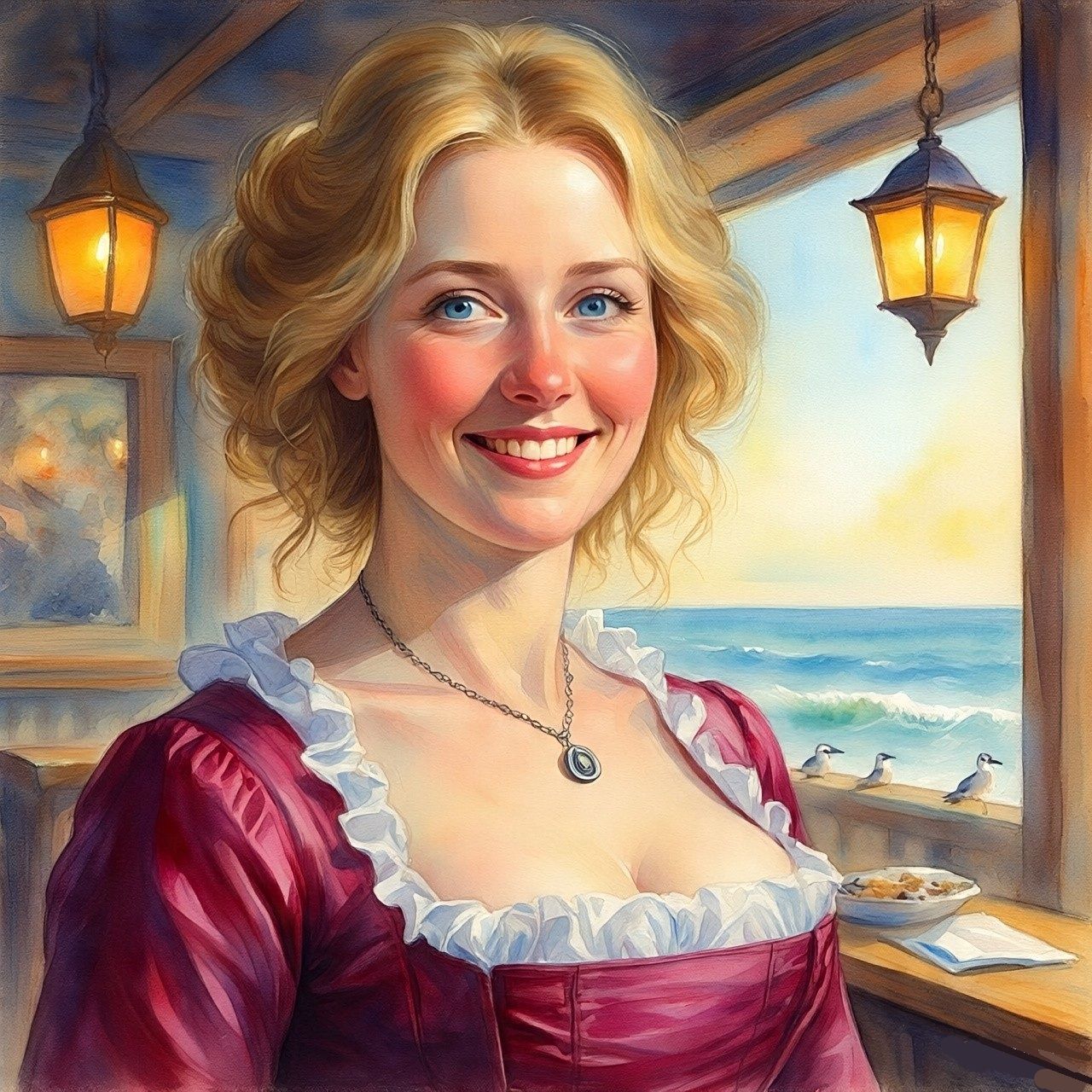 There's a girl in a harbor town ...