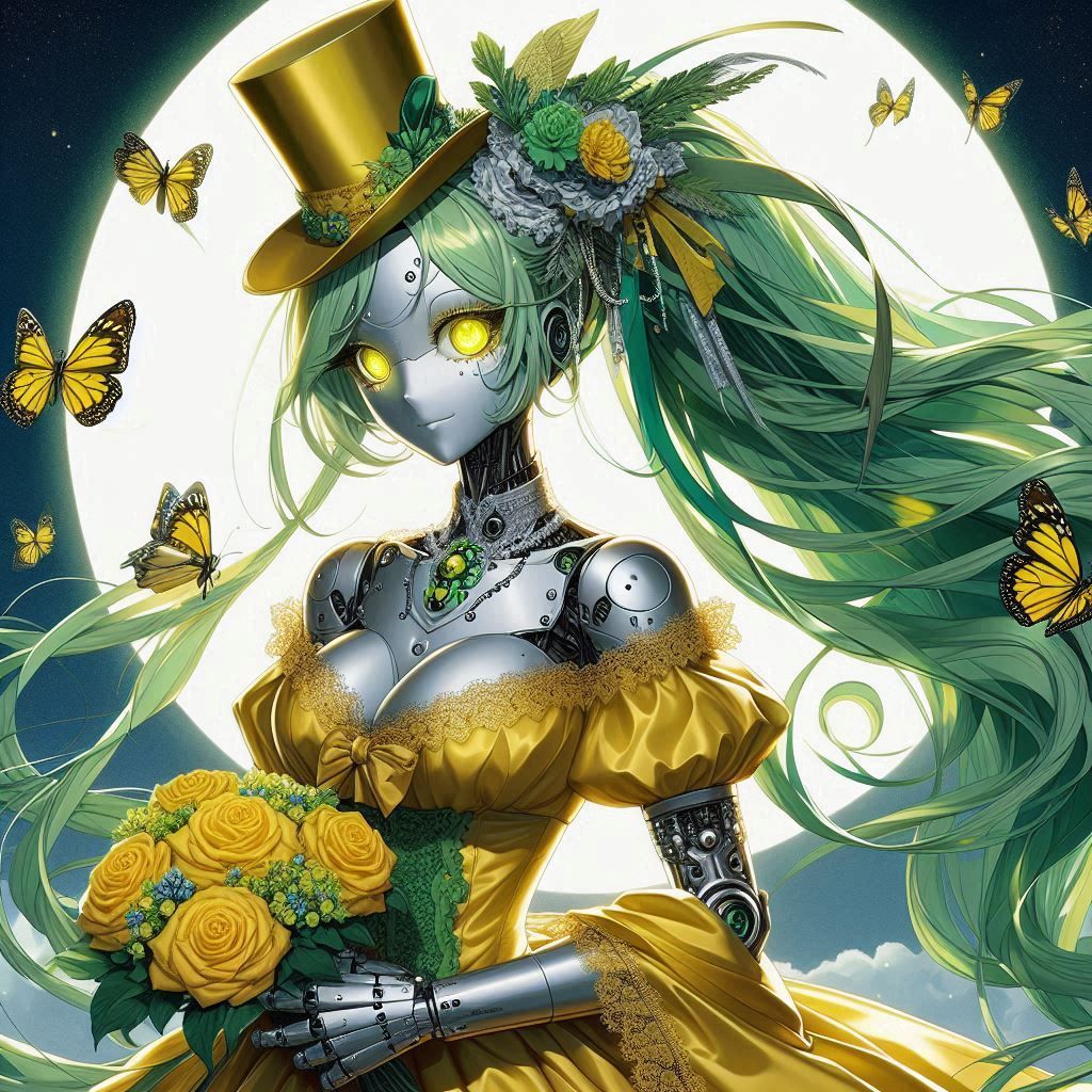Sorayama Cyber girls 24 Victorian Yellow