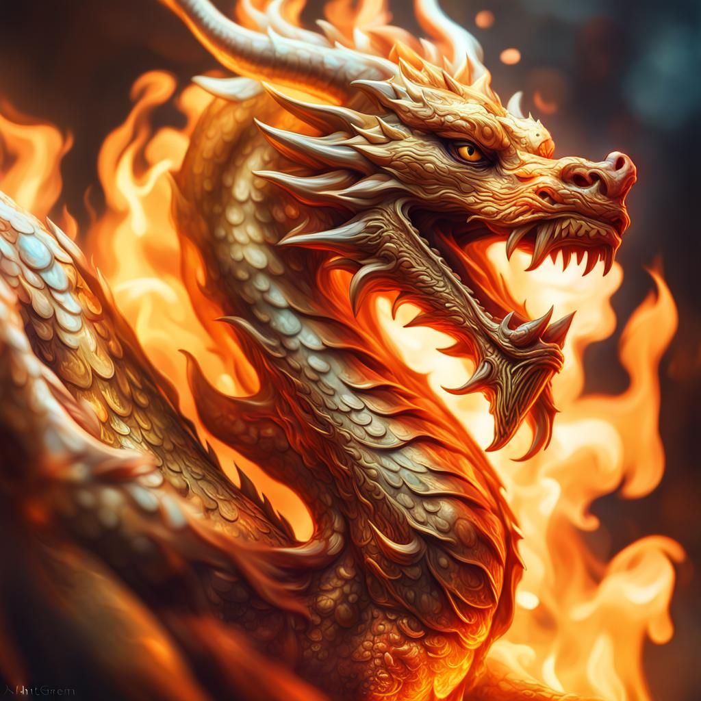 Dragon - AI Generated Artwork - NightCafe Creator