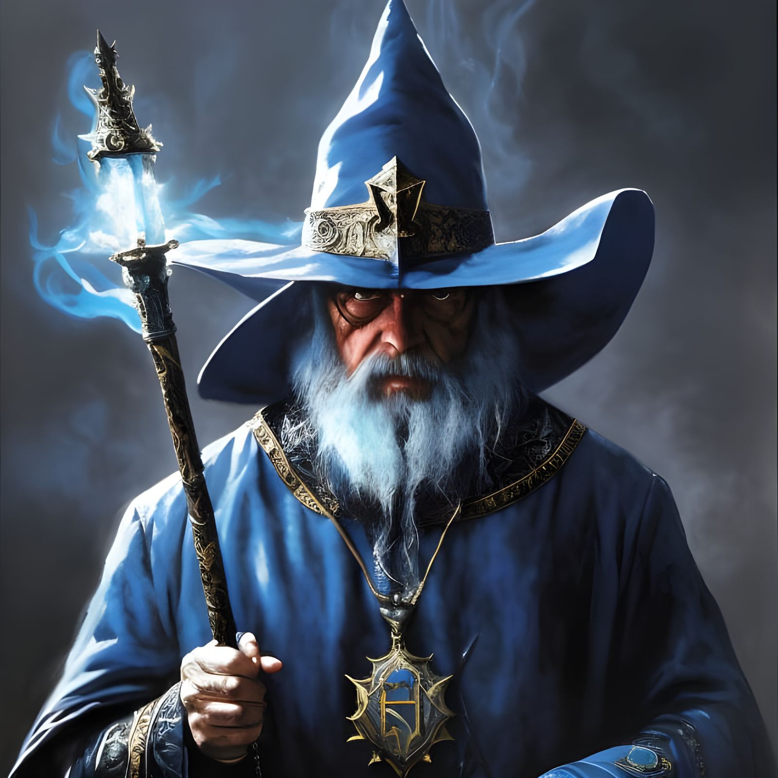 "Nocturnal Necromancer: Emissary of Death and Doom"  by @Mark_Loves_Coffee_