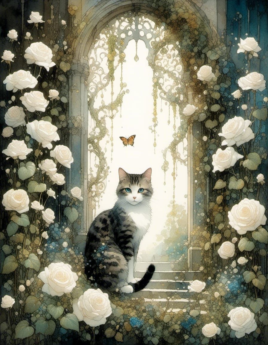 The Floral Kitten