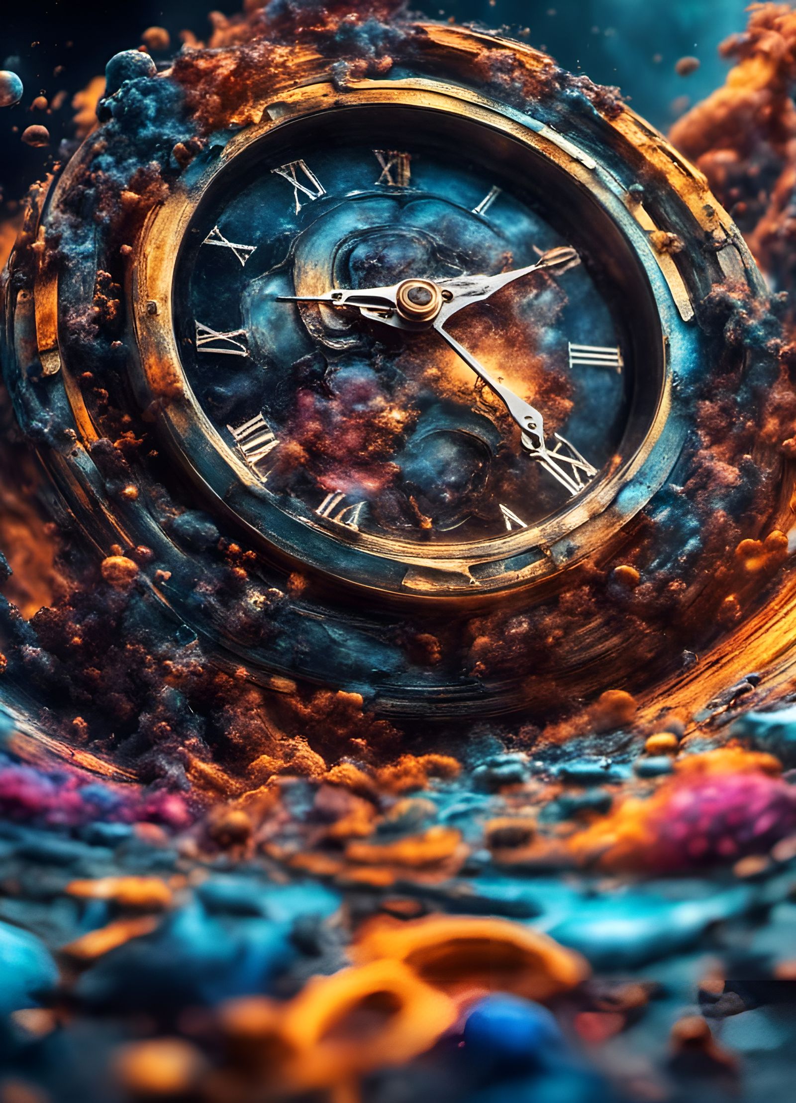 Time Is Just A Construct - Ai Generated Artwork - Nightcafe Creator