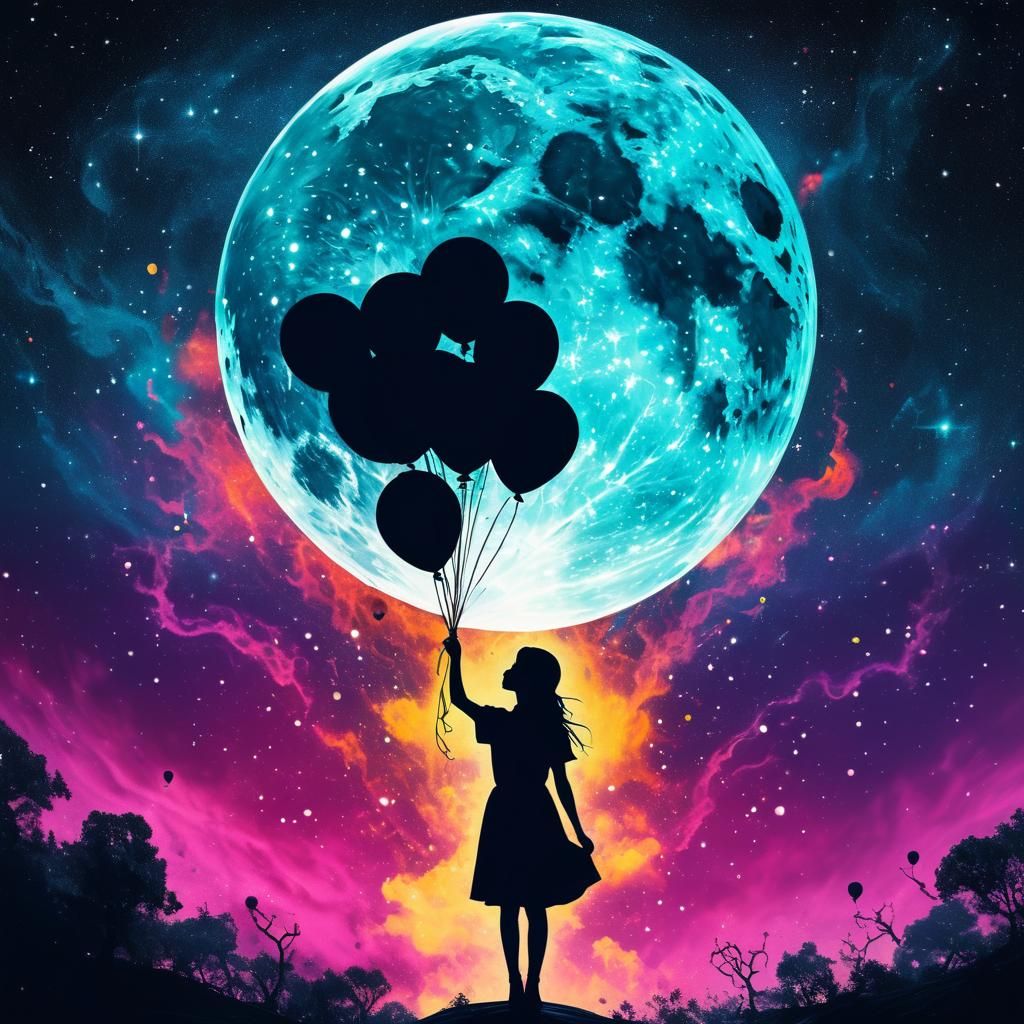 Balloons & Full Moon