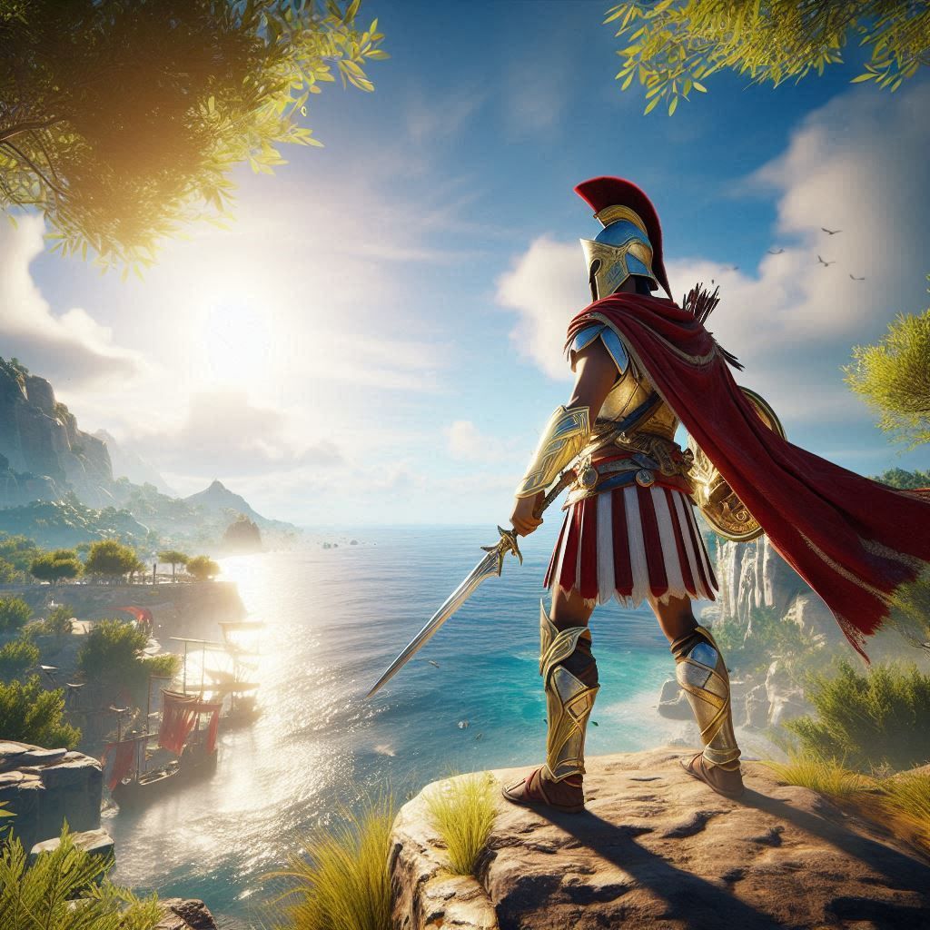 Scene from Assassin's creed Odyssey