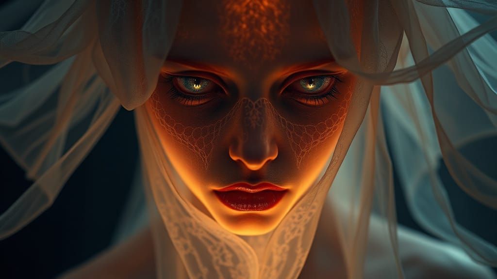 Ethereal Cacus Entity in Hauntingly Beautiful Hyper-Realisti...