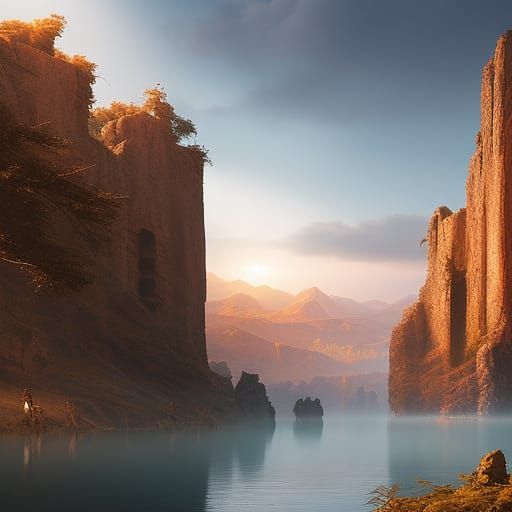 The door of perception detailed matte painting detailed matte painting
