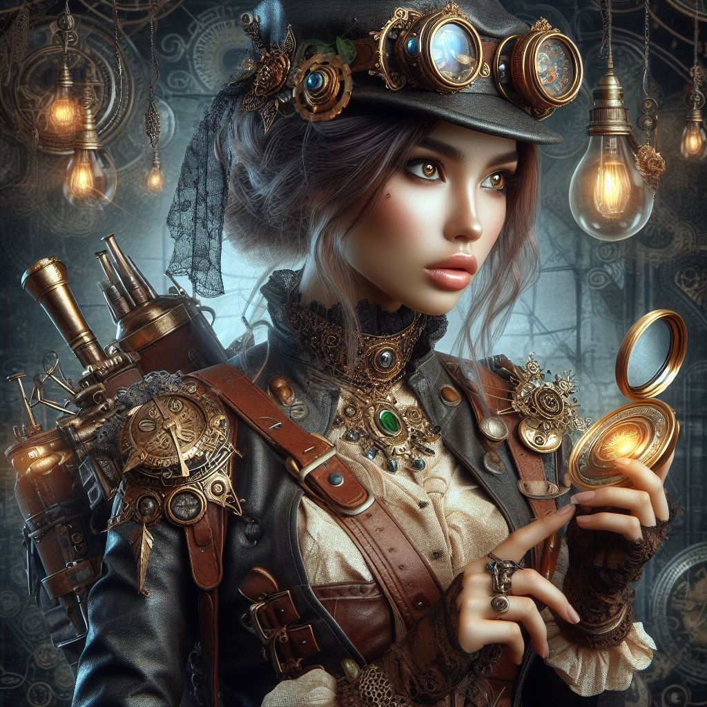 Steampunk woman