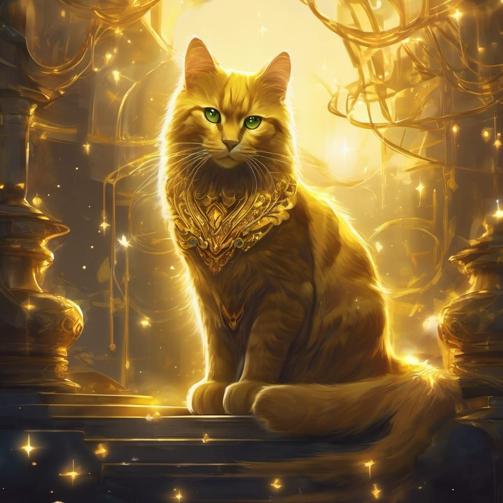 Gold cat