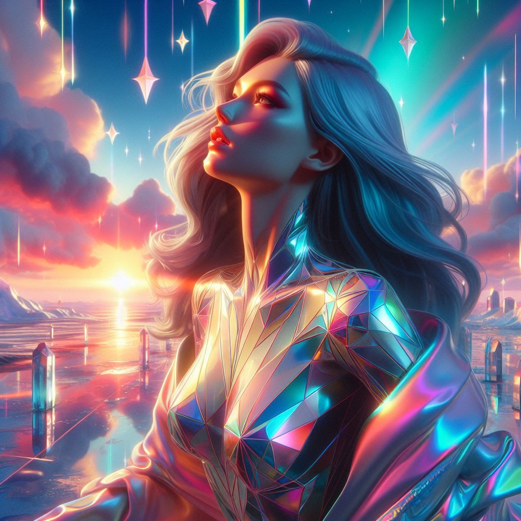 portrait compelling interpretation of hajime sorayama ice sc...
