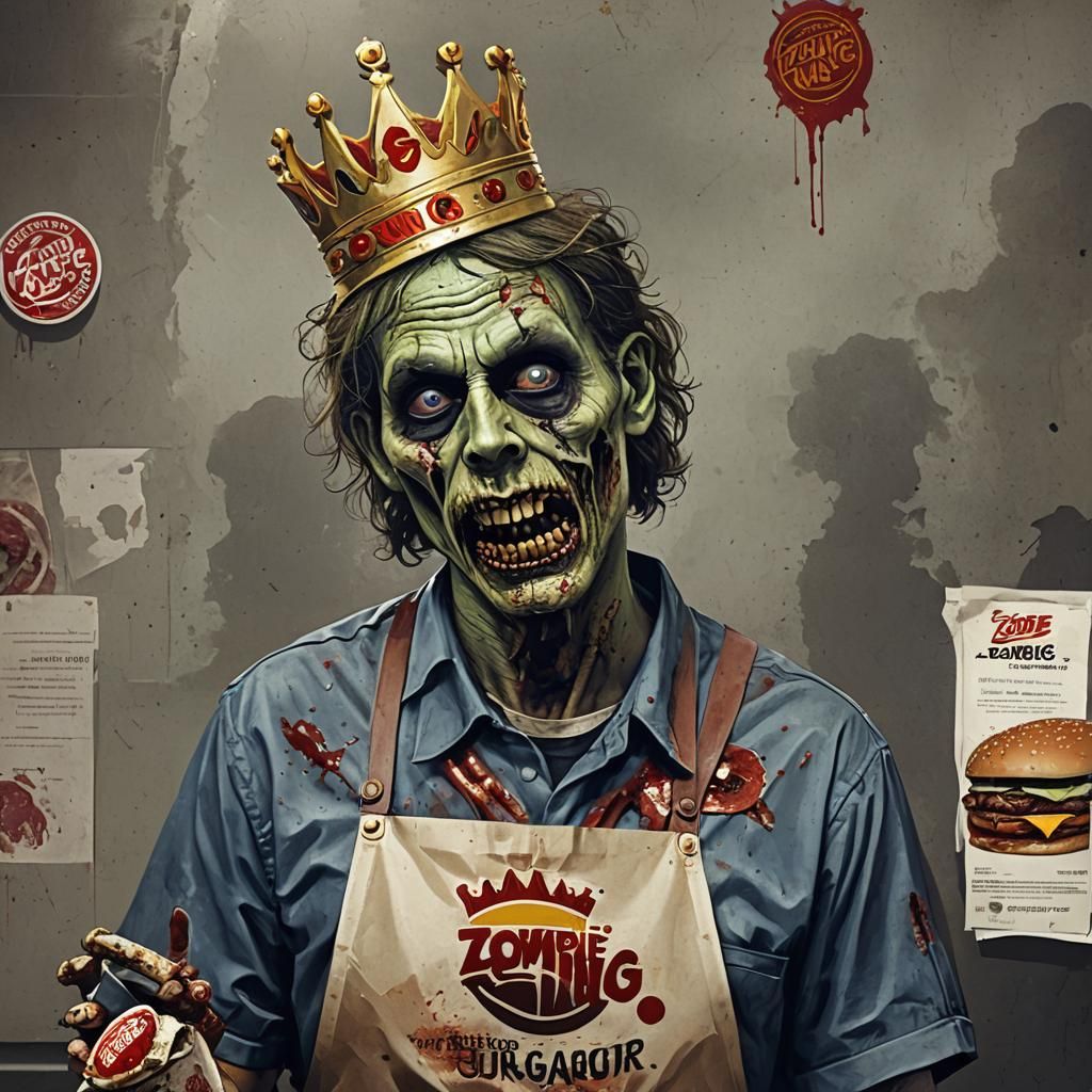 "Welcome To Zombie King....Wants Some Brains with that?"
