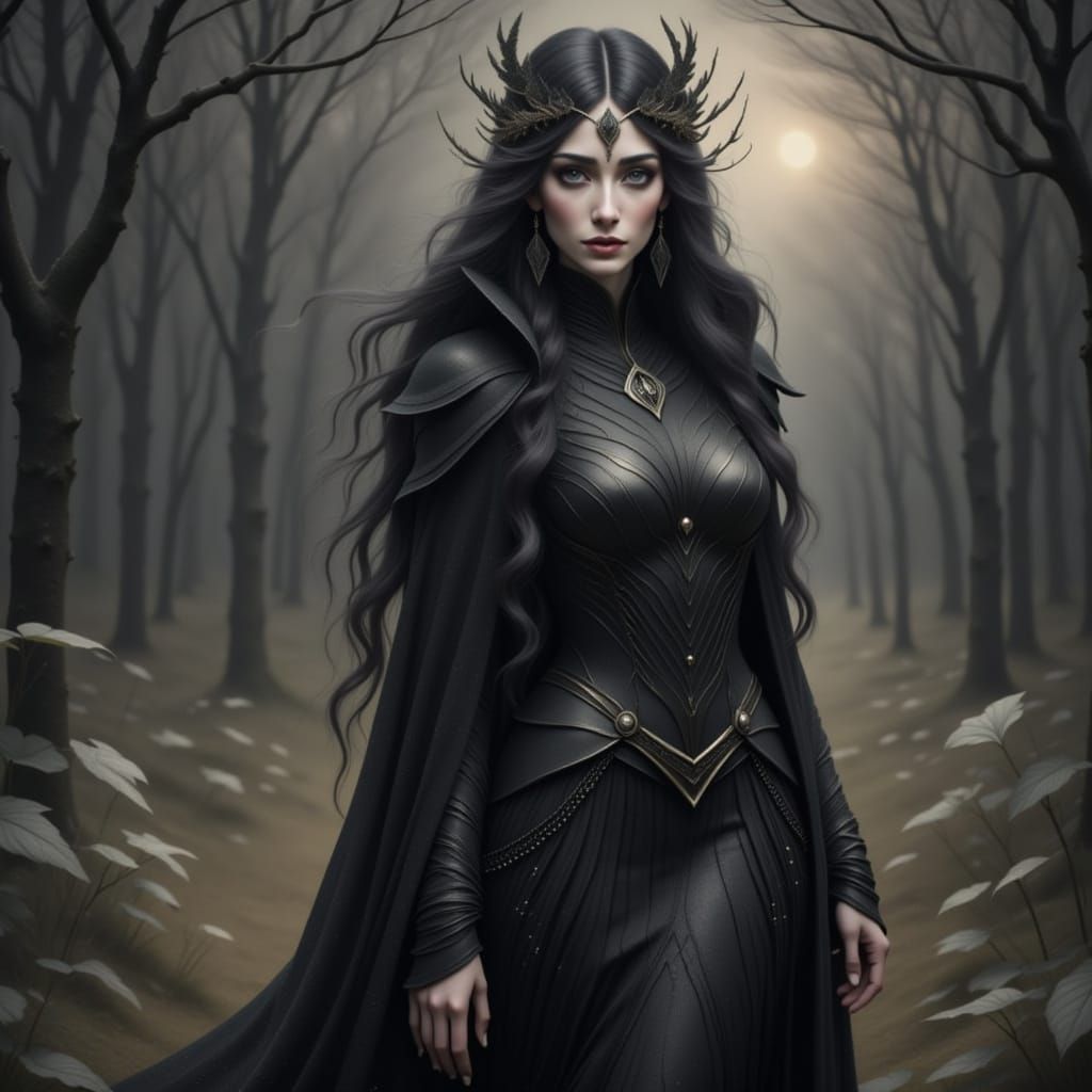 Tormai in her black coat, with elegance refined
In rhythms so electric, she leaves the day behind
With every note she sings, the stars start...