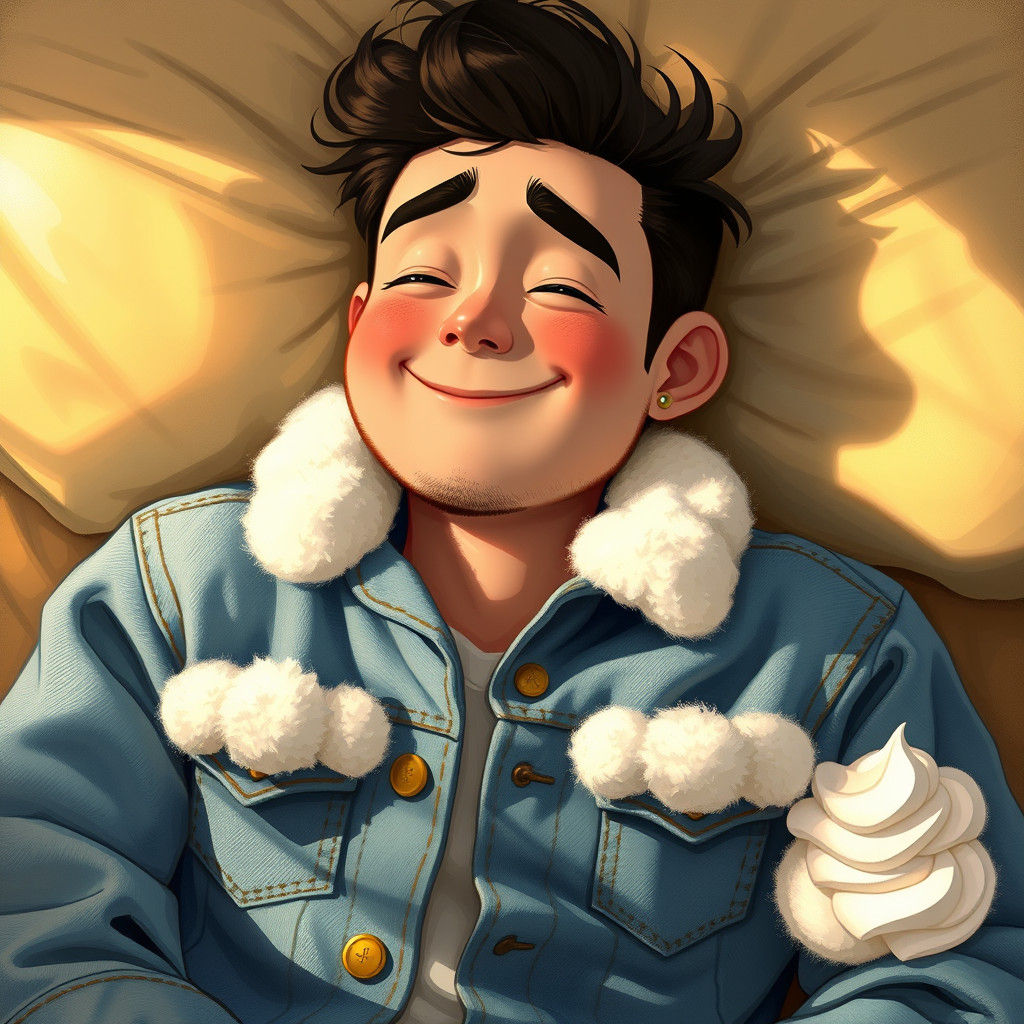 Dreamy Portrait of Nessim with Whipped Cream Pockets