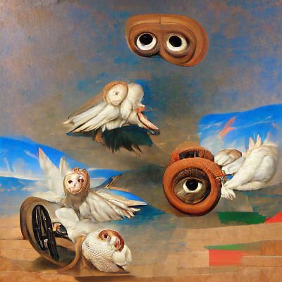 I want a moving wheel filled with eyes and six wings renaiss...