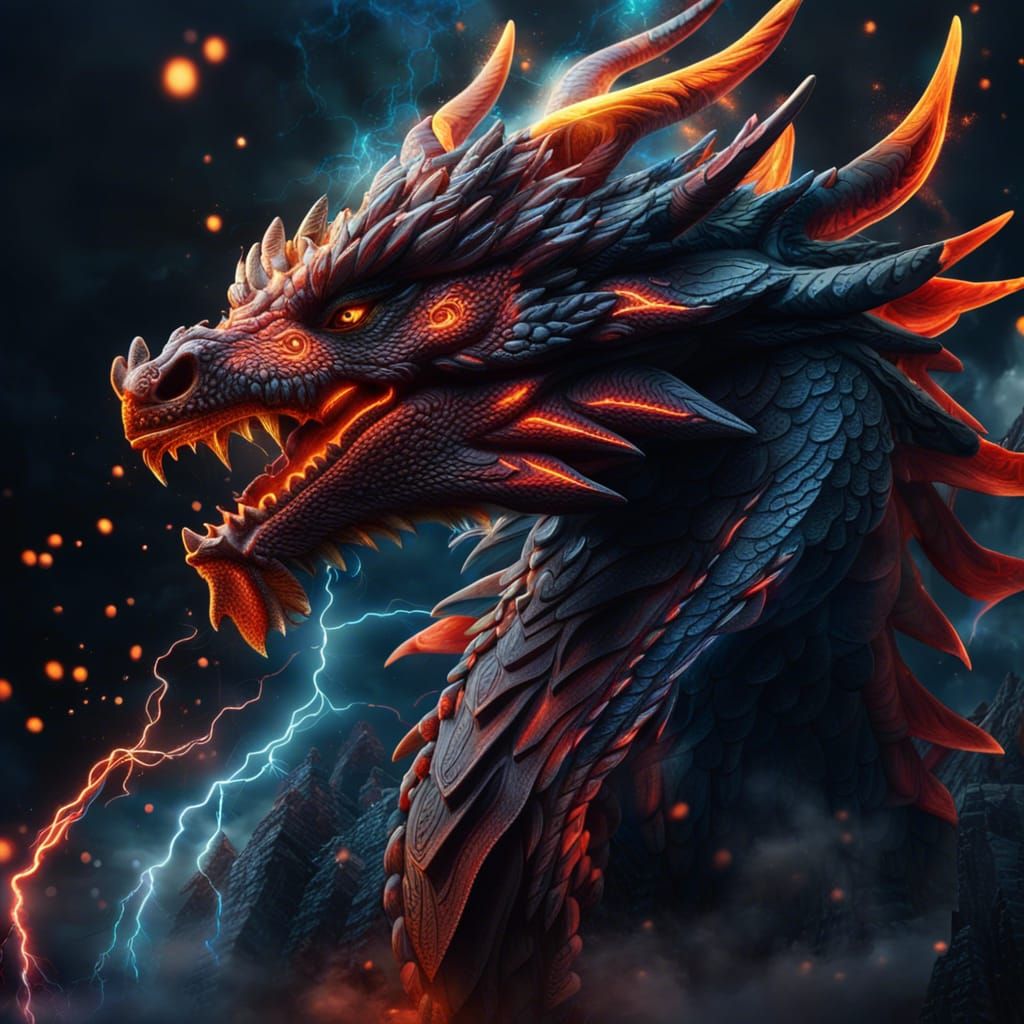 fire dragon - AI Generated Artwork - NightCafe Creator