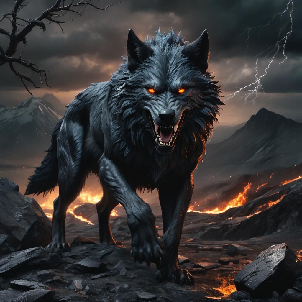 Black wolf