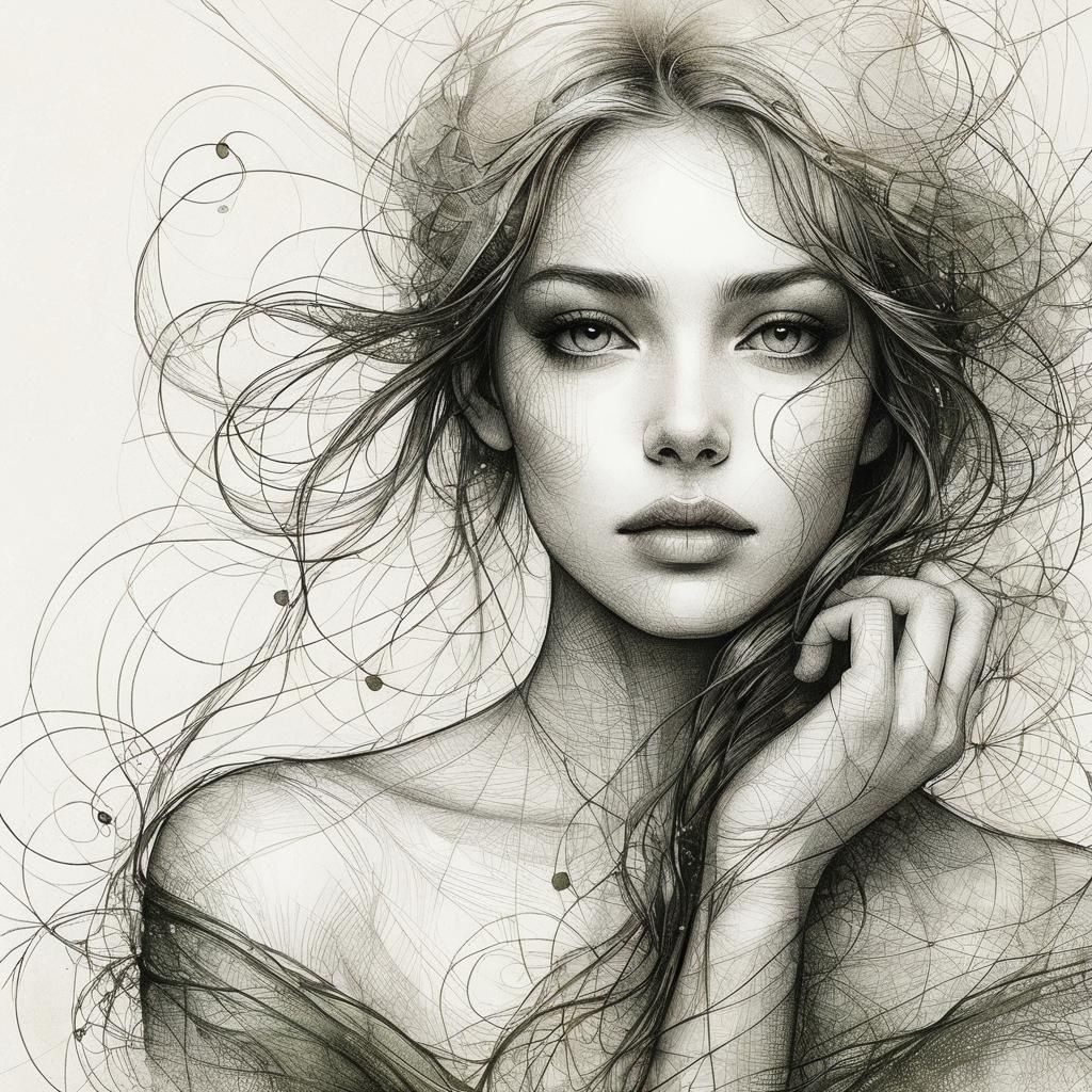 Pencil drawn photo