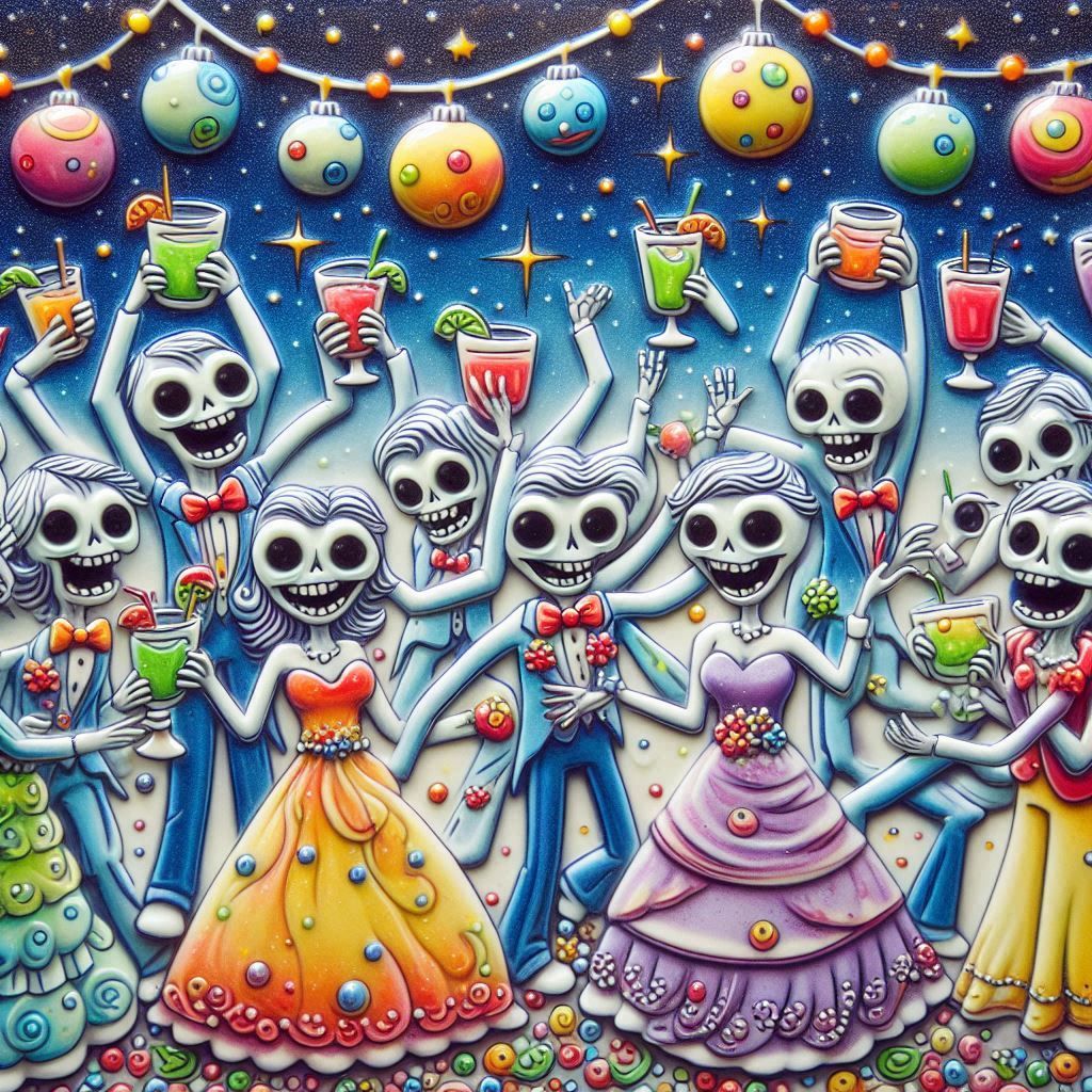 Zombies prom night party