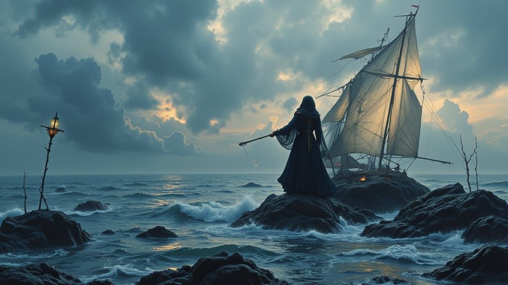 <lora:Flux Voodoo:1.0>seascape