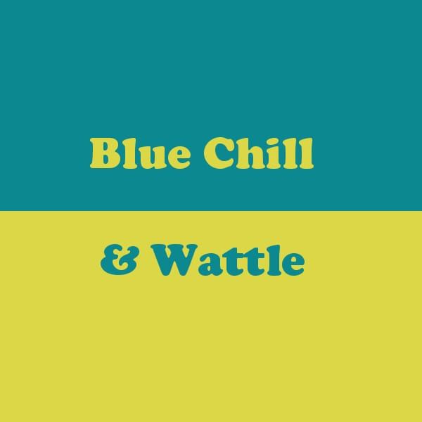 Dichromatic Palette - Blue Chill & Wattle