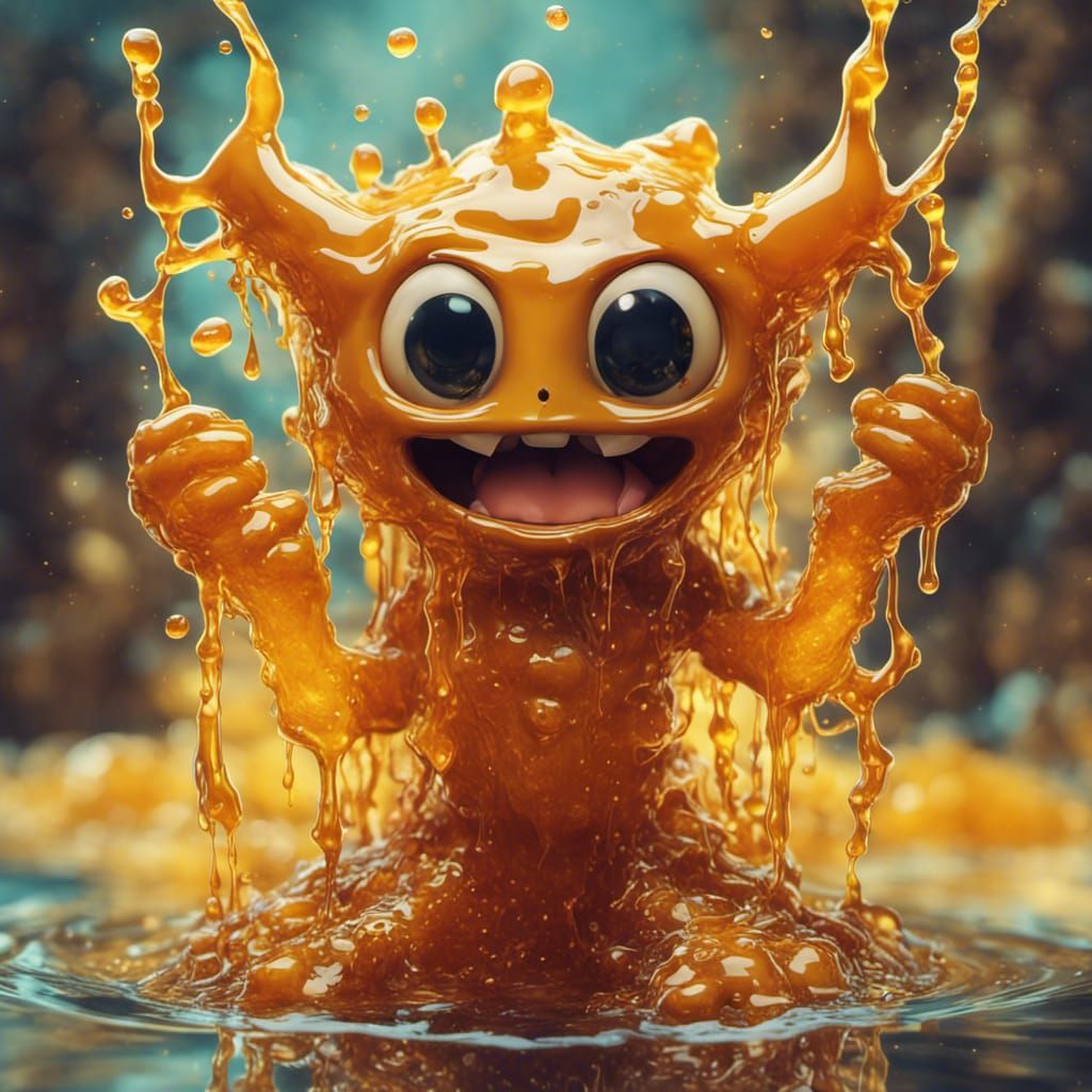 Honey monster!   by @Purple Aligator