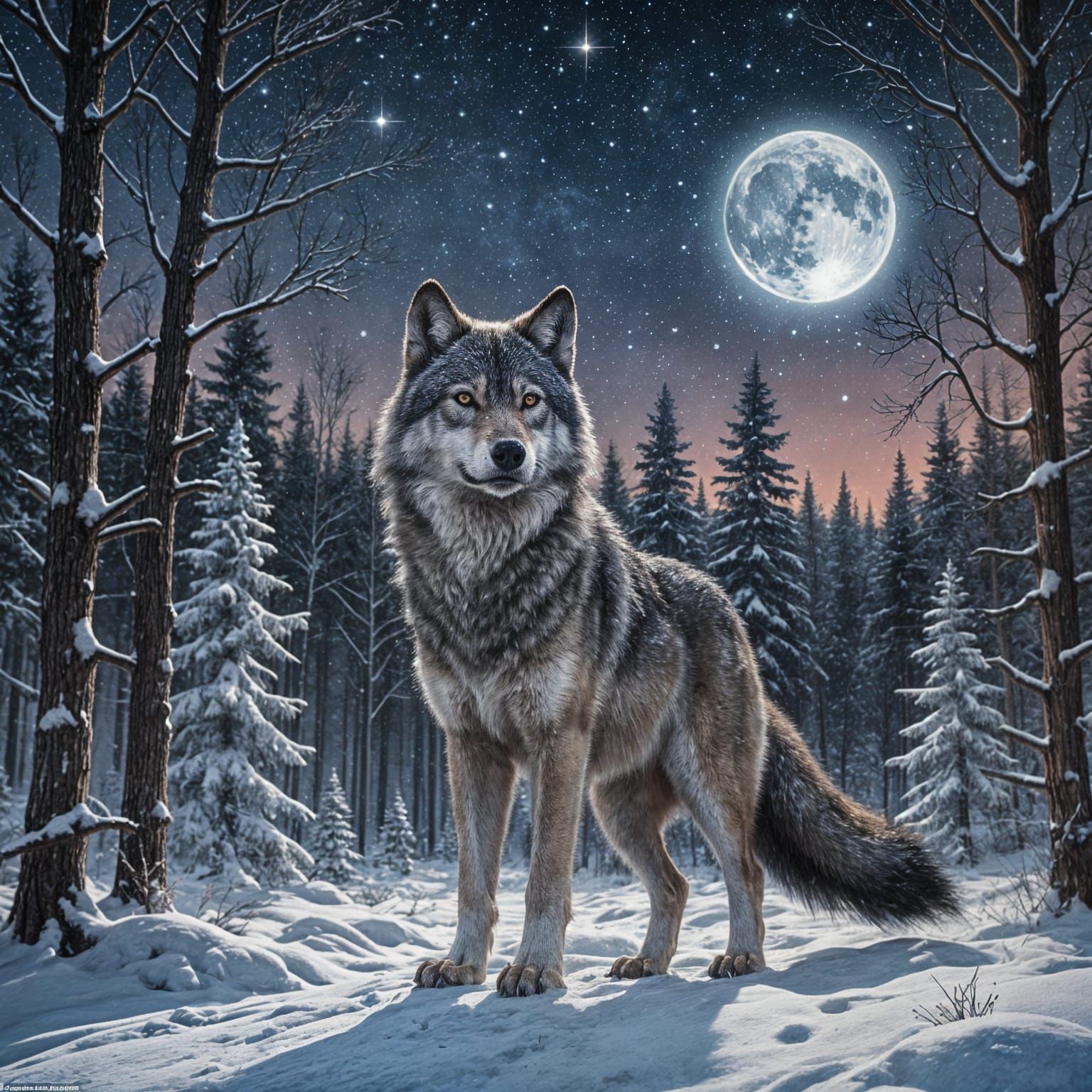  a single wolf   by @Tilted25