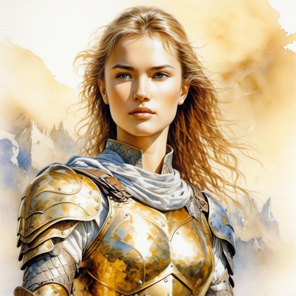 Watercolor portrait: Guardian of Outpost M5