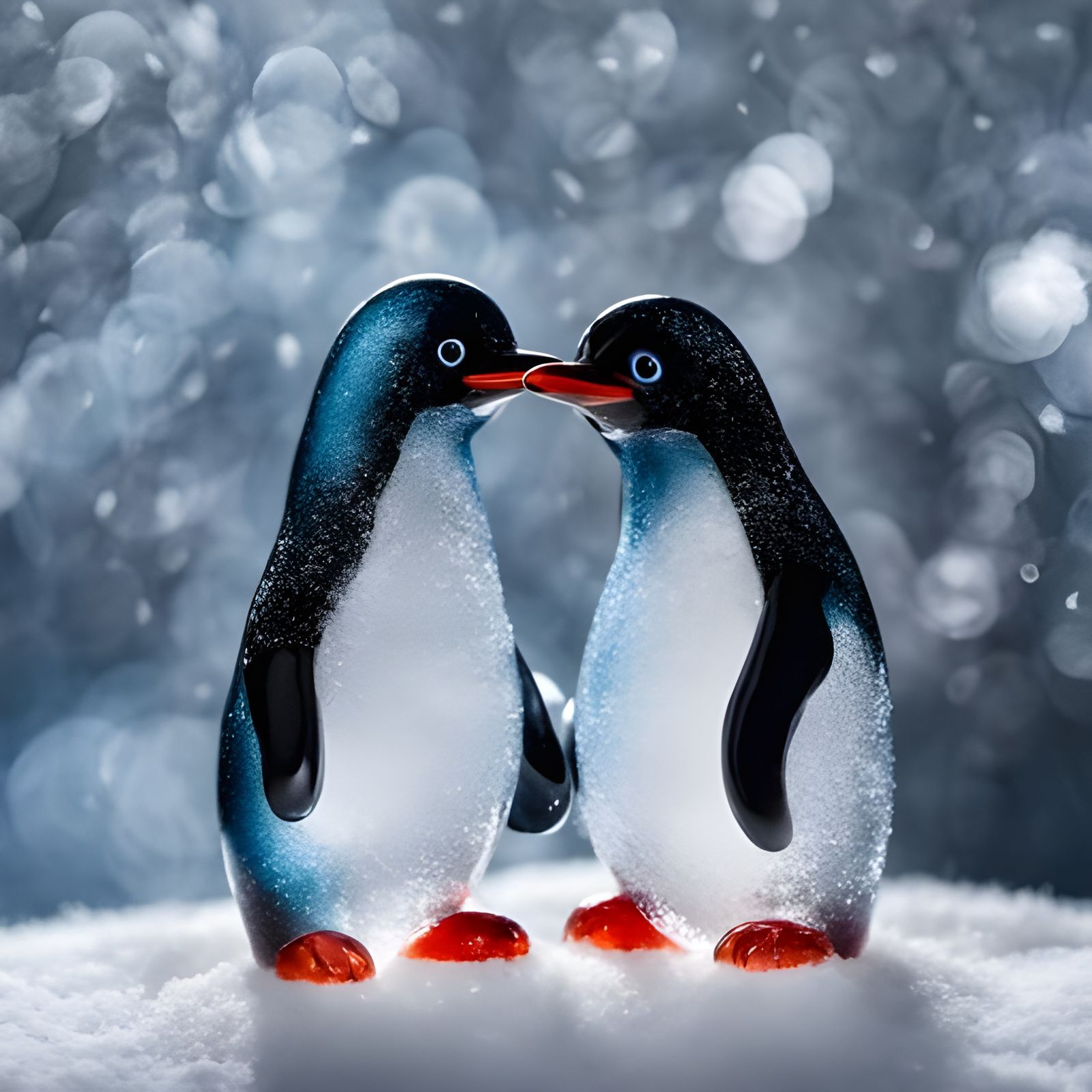 Little penguins - AI Generated Artwork - NightCafe Creator