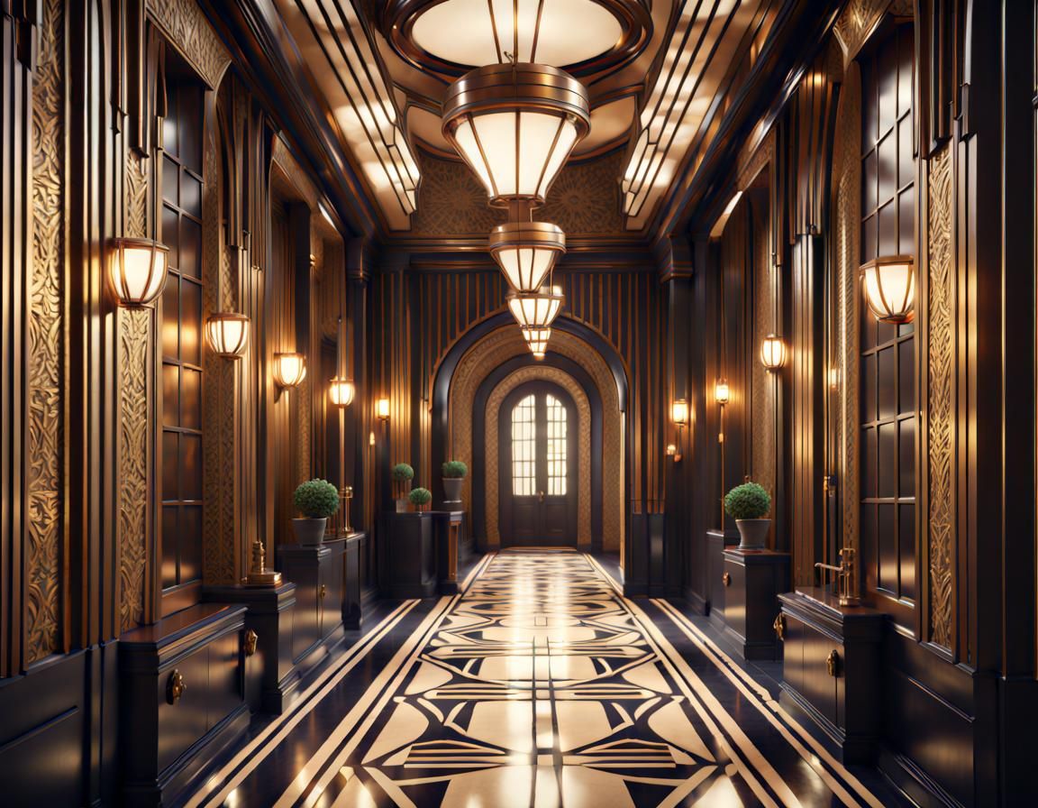 Beautiful Hallway - AI Generated Artwork - NightCafe Creator