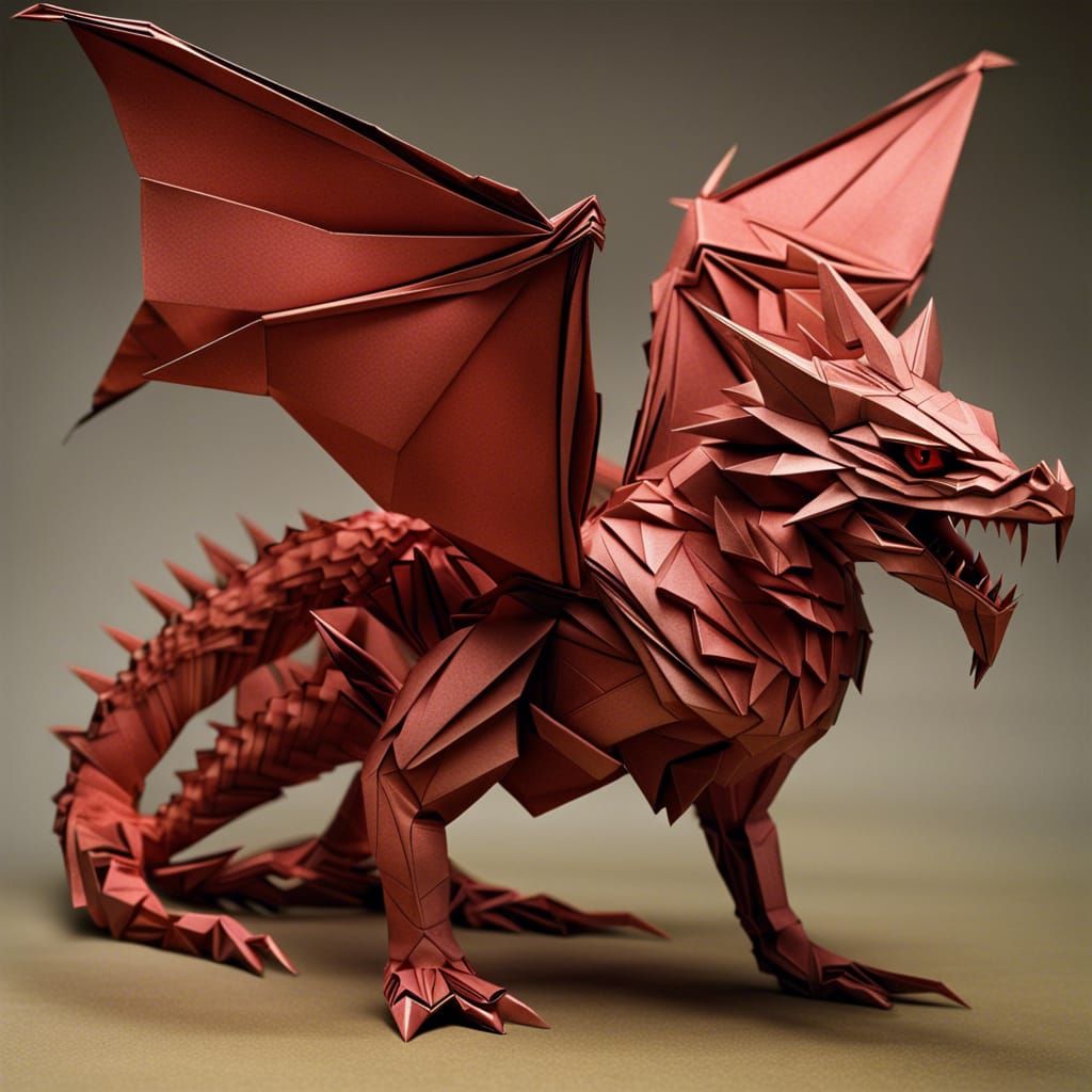 Origami dragon