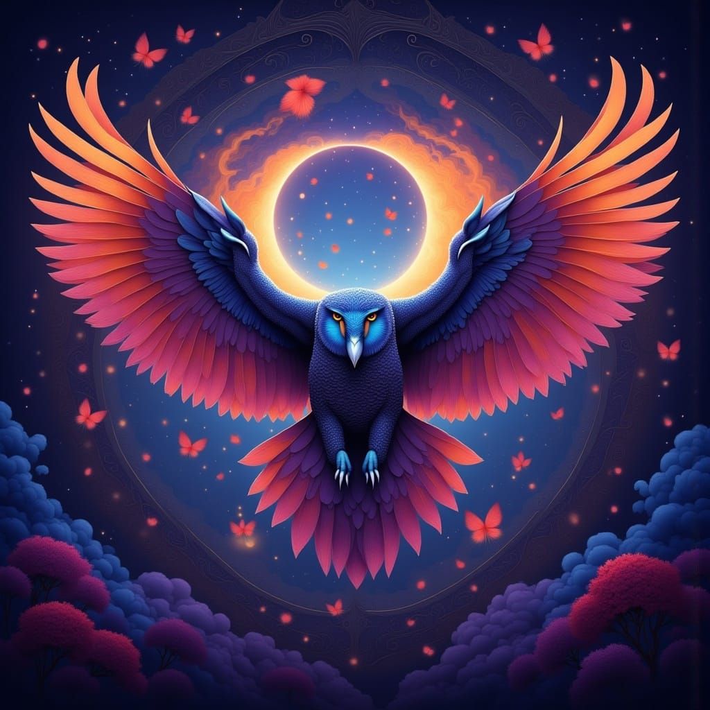 A barn owl <lora:Paisley Powers II:1.0> 