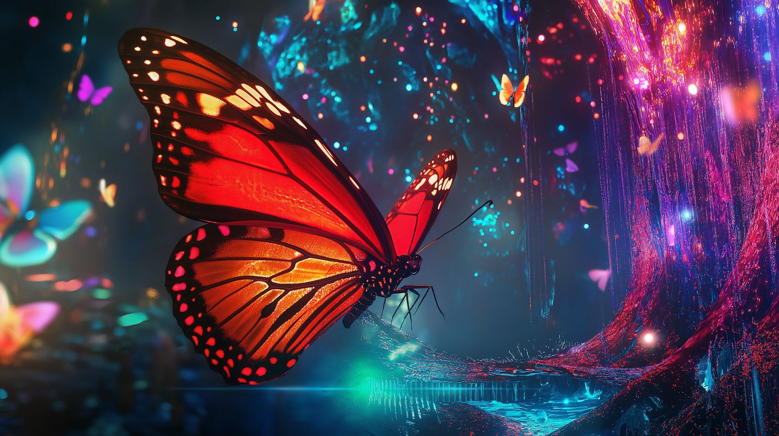 A butterfly in a cyber world