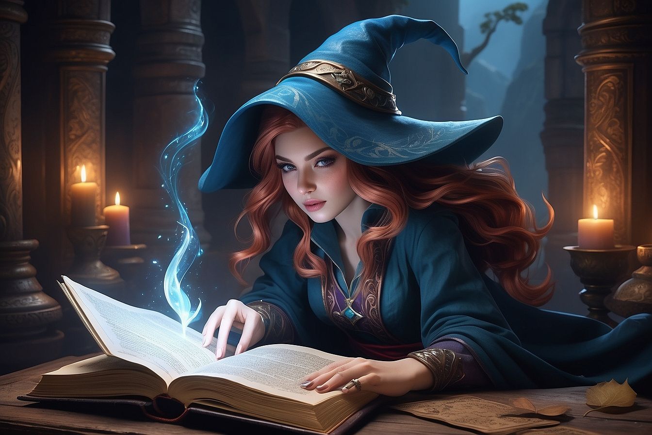 Sorceress from the Spellbook