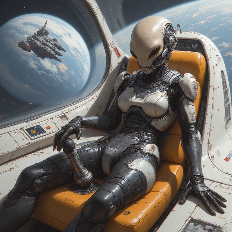 Alien spaceship pilot
