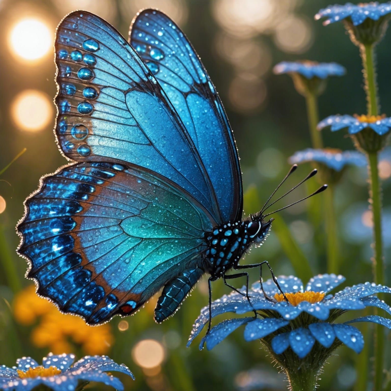 blue butterfly  by @Richard Parker