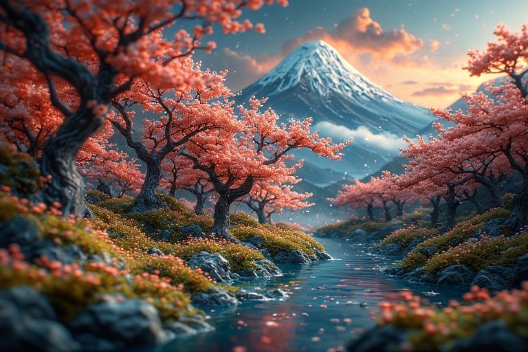 river through the mountains