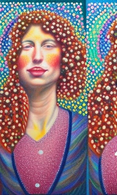 KineticPointillismBarbie, Parametric Shimmering Spherical De...