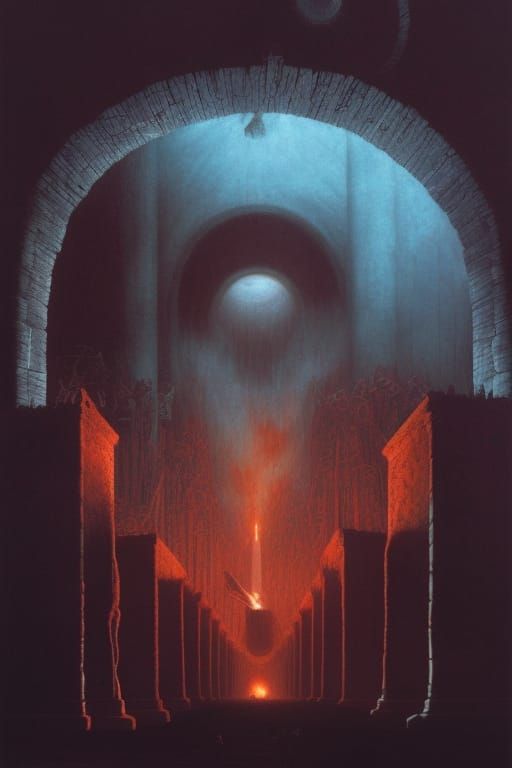 Dante Inferno Dan Mumford Gustave Doré Greg Rutkowski Zdzisł...