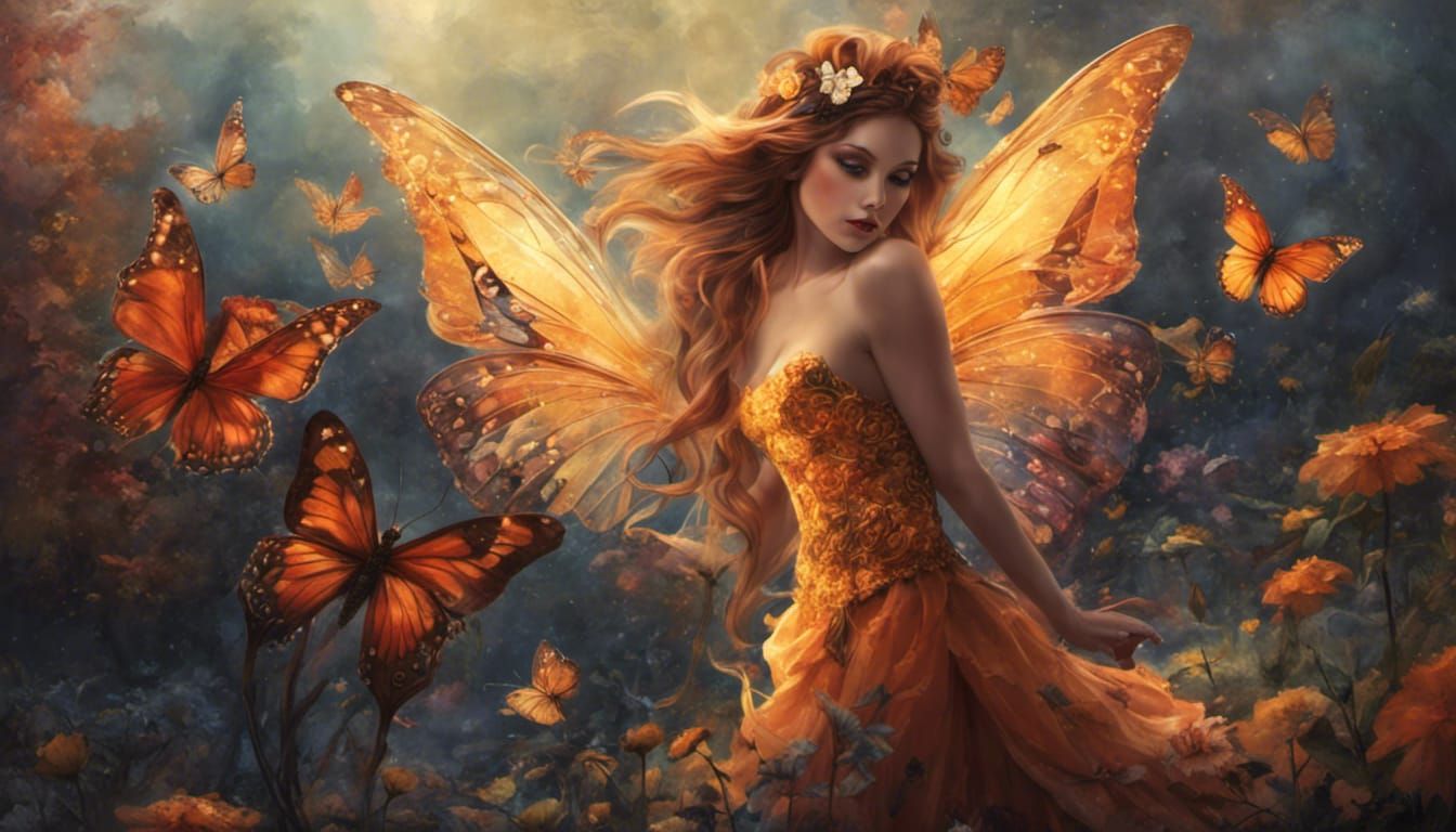 Autumn flutterby