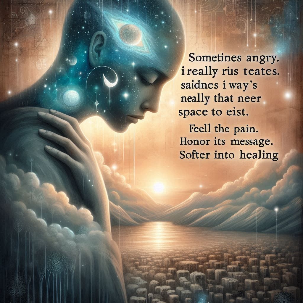 Sometimes anger is really just sadness that never had space to exist. Feel the pain. Hear it. Honor its message. Soften ...