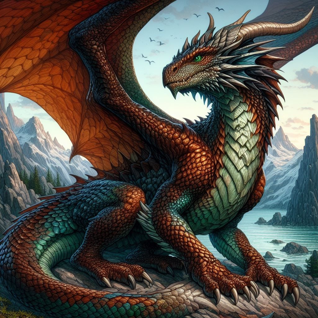 Mountain Dragon - AI Generated Artwork - NightCafe Creator